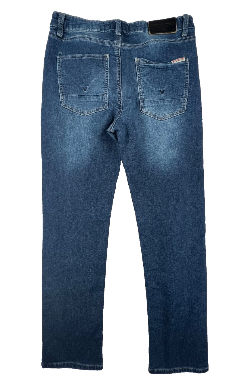 Hudson Medium Wash Straight Cut Dark Blue Jeans (Youth/Girls Size 14)